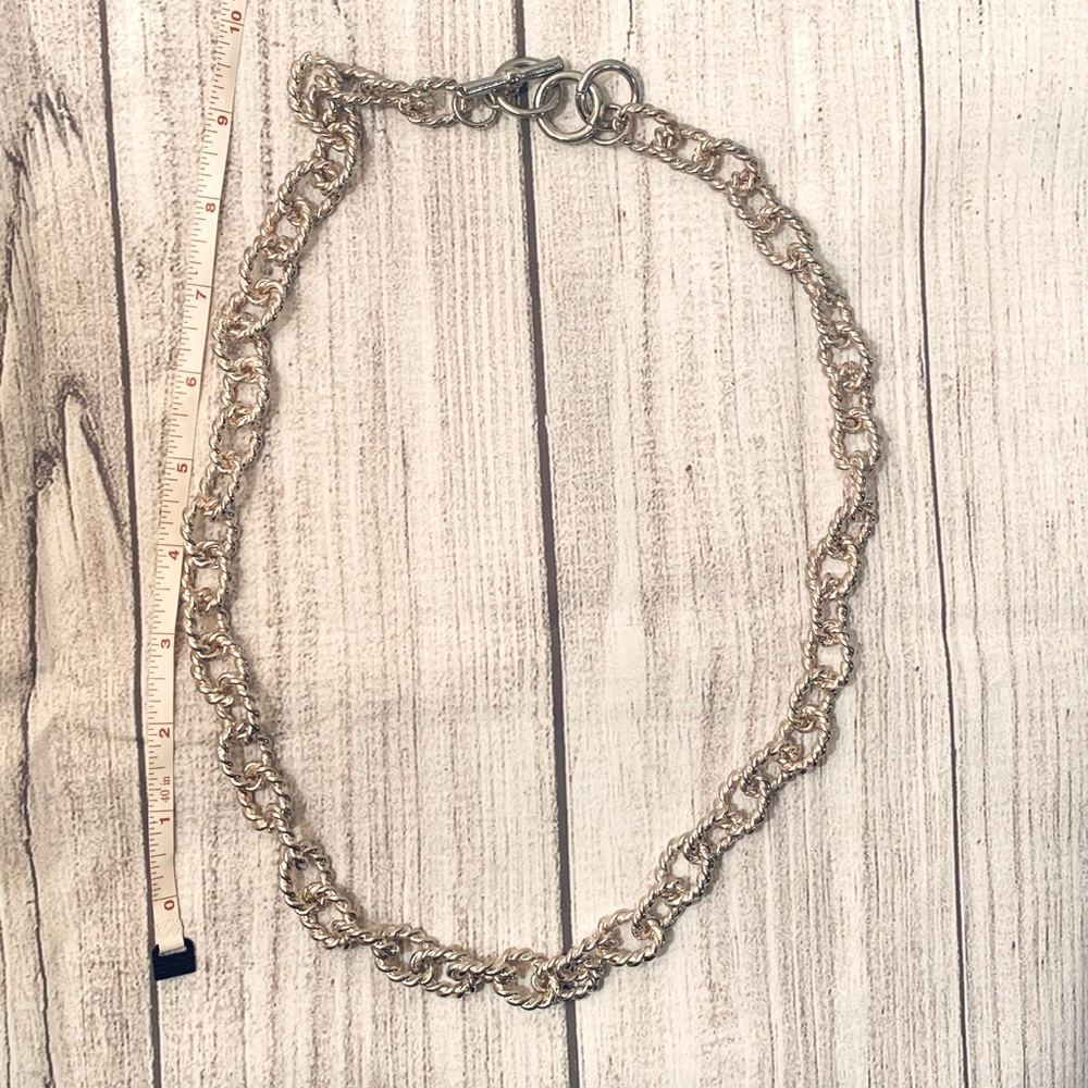 Silver Large Chain Link Necklace